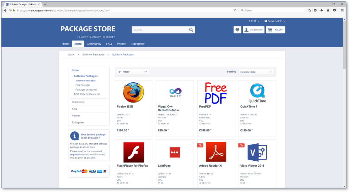 PackageStore PackageStore