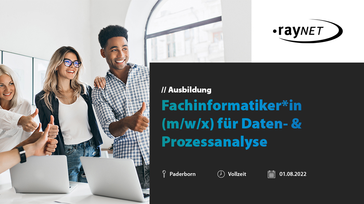 Fachinformatiker Für Daten- Und Prozessanalyse Gehalt Fachinformatiker*in für Daten- und Prozessanalyse | Karriere bei Raynet