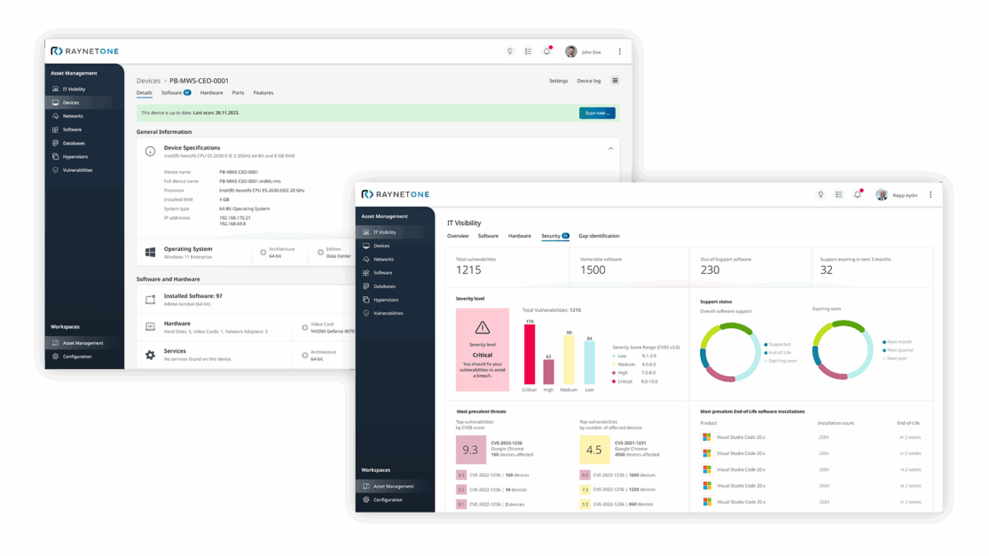 Raynet One für IT Management • Raynet • Discover to Manage