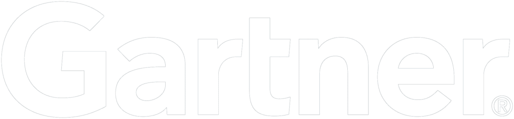 Gartner white logo